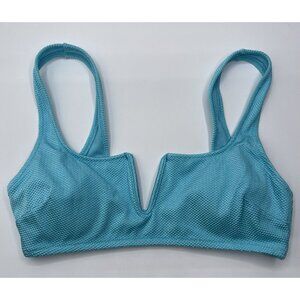Hop Lun Bikini Top Size Small‎ S Blue Swim